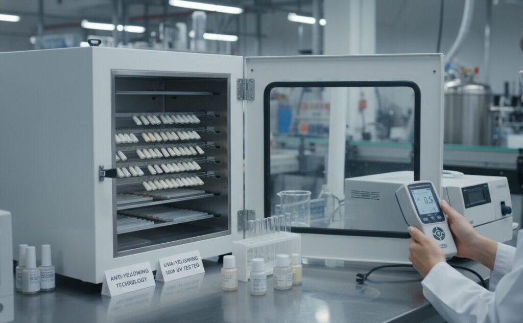 Equipment for testing nail polish