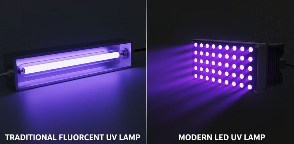 Different UV lamp comparison