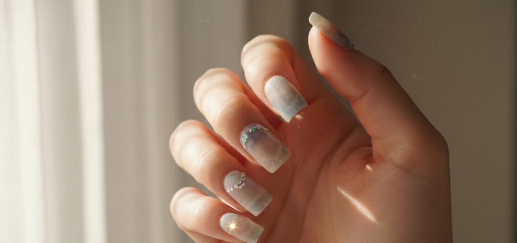 Sun-cured nail art